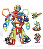 YYDE Juego de Bloques magnéticos de 109 PC Bloques de construcción magnéticos Juegos de Regalo 3D Magnetic Construction Shape Games para niños y niñas Juguetes educativos para niños
