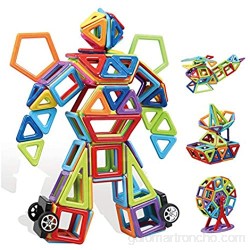 YYDE Juego de Bloques magnéticos de 109 PC Bloques de construcción magnéticos Juegos de Regalo 3D Magnetic Construction Shape Games para niños y niñas Juguetes educativos para niños