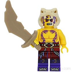 LEGO Ninjago - Figura de Sleven (Anacondrai) con armas (competición de los elementos)
