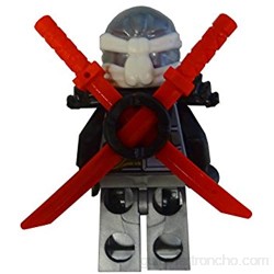 LEGO Ninjago Zane - Hands of Time con dos espadas rojas