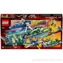 Collectix Lego Ninjago 71709 Jay y Lloyds Power-Flitzer con aviones y ciclistas (71709) + Action en Ninjago City (libro de bolsillo)