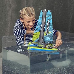 LEGO 42105 Technic Catamarán  Juguete de Construcción 2en1 Incluye 2 Velas  2 Orzas y un Timón  para Niños de +8 años