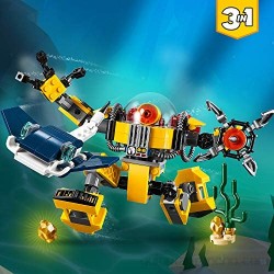 LEGO Creator Robot Submarino Juguete de Aventuras en el mar para Construir (31090) Color/Modelo Surtido + Creator Criaturas del Fondo Marino