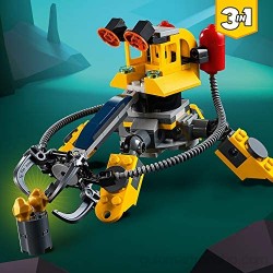 LEGO Creator - Robot Submarino Juguete de Aventuras en el mar para Construir + Creator - Grandes Dinosaurios Juguete 3 en 1 con el Que Puedes Construir muñecos de un Triceratops