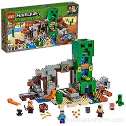 LEGO Minecraft La Mina de Creeper Juguete de construcción de Refugio del Herrero Set Inspirado en el Videojuego Novedad 2019 (21155) + La Granja de Lana Juguete de Constucción