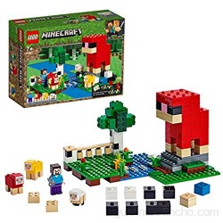 LEGO Minecraft La Mina de Creeper Juguete de construcción de Refugio del Herrero Set Inspirado en el Videojuego Novedad 2019 (21155) + La Granja de Lana Juguete de Constucción