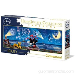 Clementoni- Disney Collection Puzzle 1000 Piezas Panorama Mickey Minnie (39449.4)