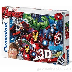 Clementoni- Marvel Avengers Los Pingüinos De Madagascar Puzzle 3D 104 Piezas Multicolor Miscelanea (20606)