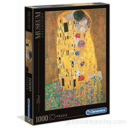 Clementoni- Museum Collection-Klimt: Il Bacio Los Pingüinos De Madagascar Puzzle 1000 Piezas Multicolor 12+ (31442)
