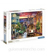 Clementoni- Puzzle 3000 Piezas San Francisco Multicolor (33547.3)