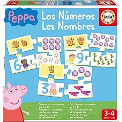 Educa - Aprendo los Números Peppa Pig Animales Puzzle Educativo Multicolor (16224)
