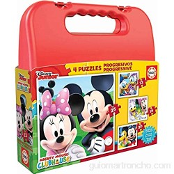 Educa Mickey Mouse Maleta con Puzzles Progresivos multicolor (16505)