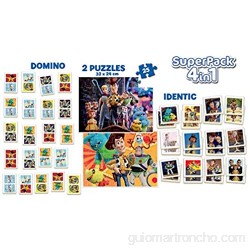Educa - Superpack Toy Story 4 Pack de Domino Identic y 2 Puzzles Juego de Mesa Multicolor (18348)