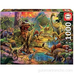 Educa - Tierra de Dinosaurios Puzzle 1000 Piezas Multicolor (17655)