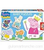 Educaborras Puzzle Baby Peppa de 3 4 y 5 Piezas Puzzle Infantil Fabricado en España