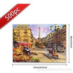 Paris Street Life - Puzzle de 500 piezas para adultos y familias