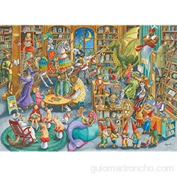 Ravensburger Puzzle 1000 Piezas Medianoche en la Biblioteca Colección Fantasy Rompecabezas Ravensburger de óptima calidad Jigsaw Puzzle para Adultos