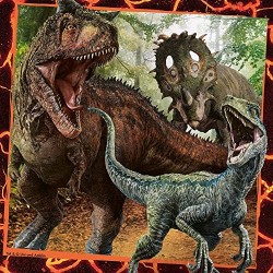 Ravensburger - Puzzle 3 x 49 Jurassic World (08054)