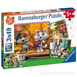 Ravensburger Puzzle - 44 Gatos Puzzle 3 X 49 Pz Puzzle Para Niños