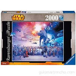 Star Wars Ravensburger Puzzle 2000 Piezas Jigsaw Puzzle Premium Puzzle con tecnología Softclick Puzzle para Adultos