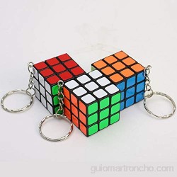 1pc Mini Cubo Llavero Cubo Colgante Niños Puzzle Puzzle Giro Regalo Juguetes 3 Cm