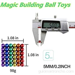 Bola mágica para pizarra juguetes mágicos de colores juguetes de bolas de construcción mágicas bloques mágicos de 5 mm juguetes de escultura aprendizaje de inteligencia y alivio del estrés y re