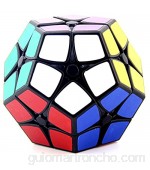 HJXDtech - Shengshou Nueva Irregular Cubo Mágico 2x2x2 Cubo Pegatina ABS Megaminx Cubo de la Velocidad (Negro)