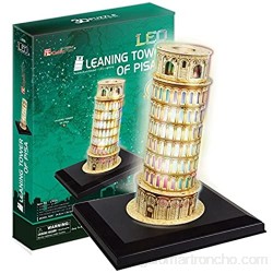 PLAYSTORE 3D Puzzle LED Torre Inclinada DE Pisa 15 Piezas