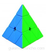 Pyraminx Stickerless Speed Cube 3x3 Magic Cube Triangle Pyramid Puzzle Twist Travel Toys for Gift