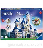 Ravensburger- Puzzles 3D Building Serie Maxi Disney Fantasy Castle (12587)