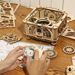 ROKR Gramófono Clásico Madera Puzzle 3D Maquetas para Montar para Construir Adultos Niñas
