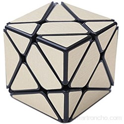Wings of Wind - Irregular Cubo mágico 3x3 Cepillado Etiqueta Cubo de Velocidad YongJun cambiante y más desafiante Puzzle Cube (Dorado)