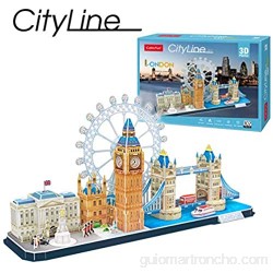 World Brands London Puzzles para Adultos y Niños Maquetas para Montar Rompecabezas 3D Regalos Divertidos Cultura Viajar Desde Casa Multicolor (CubicFun MC253H)