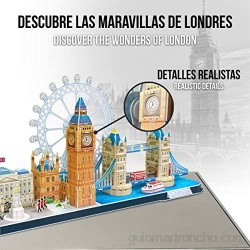 World Brands London Puzzles para Adultos y Niños Maquetas para Montar Rompecabezas 3D Regalos Divertidos Cultura Viajar Desde Casa Multicolor (CubicFun MC253H)