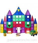 Playmags Magnetic Tiles Juego Ganador de los Colores claros con Coche de bonificación - ValueSet 100 Piezas! - Entrega Rápida en el Reino Unido B-Creative