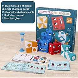 FancyWhoop Cubos de Cambio de Cara de Juguete Montessori Juguetes Expression Puzzle Building Cubos Educativos Bloques Pensamiento Entrenamiento Lógica Rompecabezas Educativos Regalo para Niños