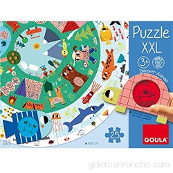 Goula- Puzzle XXL Discover Animals - Puzzle infantil a partir de 3 años