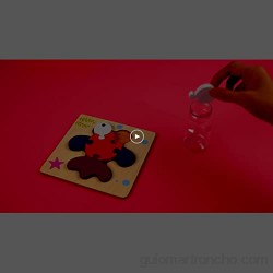 Rolimate Puzzles de Madera Juguetes Bebes De Madera Rompecabezas Set Montessori Juguete 3 4 5+ años Habilidad motora Fina Juego de Regalo Educativo Preescolar de Aprendizaje temprano para niños