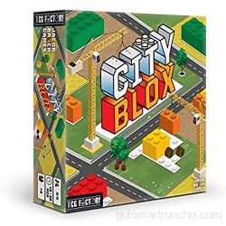 TCG Factory City BLOX Juego de Mesa para Adultos y niños a Partir de 6 años de Edad con Bloques de construcción y estética de puzle. 3 Niveles de dificultad Distintos. 2 a 4 Jugadores (TCGCITYBLOX001)