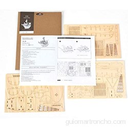 ADMOS Kit de Modelo de velero Modelo de ensamblaje de Juguete de Rompecabezas de Madera 3D para decoración de Escritorio para niños niños y Adultos