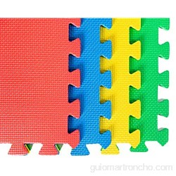 Alfombra de Espuma EVA para Juegos marca WITTA; especial para Bebés y Niños; 16 Piezas 31 x 31cm Multicolores Alfombrilla Puzzle con área de cobertura de 1.36m2