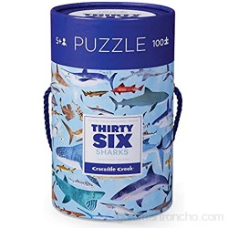 Bertoy 384054-8 Puzle de Piezas de tiburón en Bote Jigsaw Floor Azul/Verde/Naranja/Rojo/Rosa 14 x 19 Pulgadas