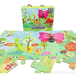iLink Puzzles de Suelo 35 pezzi Jigsaw temático de Insectos de los niños Adecuado para niños de 3 4 5 6 años