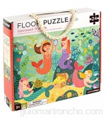 Petit Collage Floor Puzzle - Amigos sirena