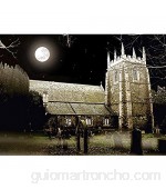 Puzzle Rompecabezas Iglesia Moonlight Luz Lincolnshire Night Relieve De Estrés Decorativo Juguetes Series De Dibujos Animados Retos Familiares 500/1000/1500/2000 Piezas 1215
