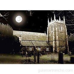 Puzzle Rompecabezas Iglesia Moonlight Luz Lincolnshire Night Relieve De Estrés Decorativo Juguetes Series De Dibujos Animados Retos Familiares 500/1000/1500/2000 Piezas 1215