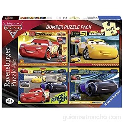 Ravensburger- Puzzle 4 x 42 Piezas Bumper Pack Cars 3 (6890)