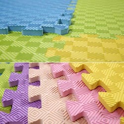 RUIRUIY Alfombra Puzle Puzzles Suelo Cojín Protector De Sala PE Seguridad Y Protección del Medio Ambiente 6 Colores (Color : Beige Size : 60x60x1.2cm-9pcs)