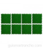 WEB2O - 8 baldosas de suelo modulable para piscina 50 x 50 cm color verde