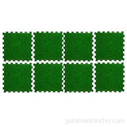 WEB2O - 8 baldosas de suelo modulable para piscina 50 x 50 cm color verde